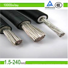 TUV DC estañado cobre cable fotovoltaico solar cable 2.5mm2 6mm2